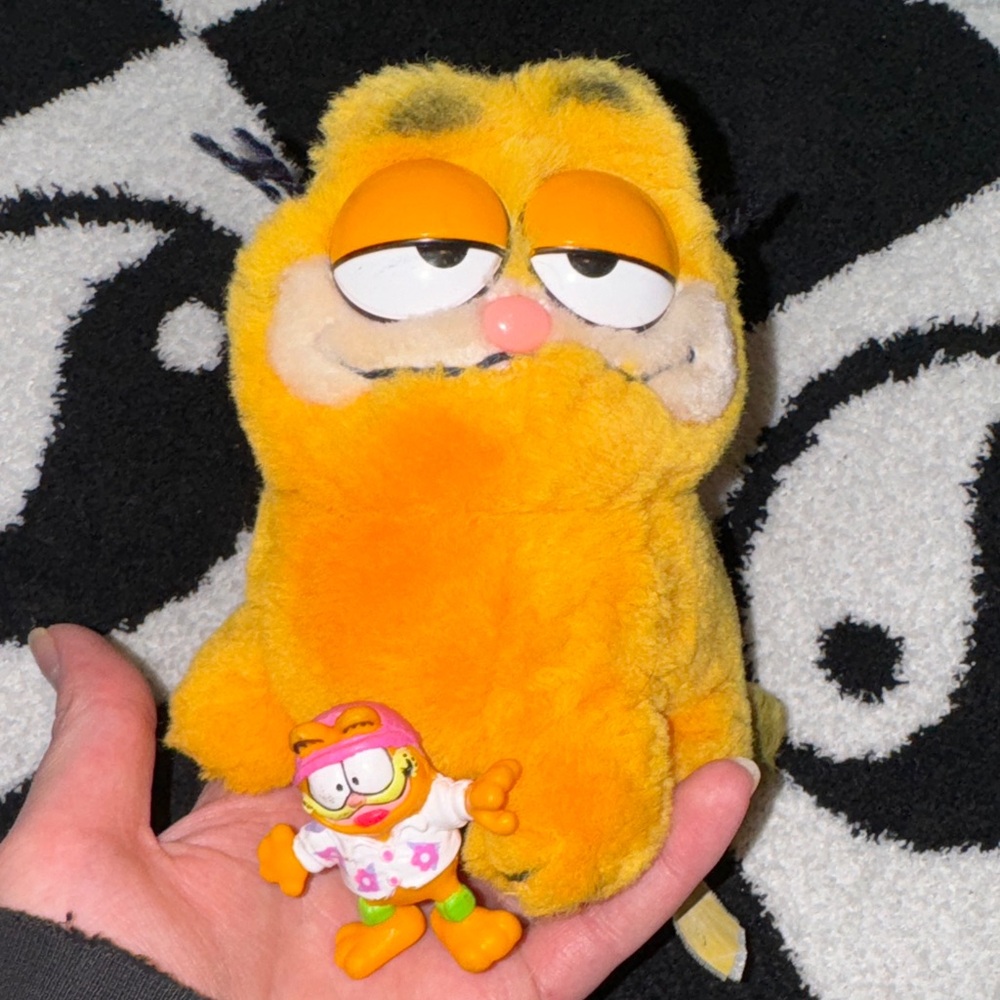 Vintage Garfield Plush and Toy